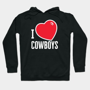 I Love Cowboys Hoodie